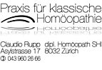 Praxis für klassische Homöopathie - Asylstrasse 17 - 8032 Zürich - Tel. 043 960 26 66 - homoeopathie.zh@bluewin.ch