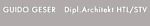 Guido Geser Dipl. Architekt HTL / STV - Seestrasse 17 - 8702 Zollikon - Tel. 044 392 19 40 - g.geser@datacomm.ch
