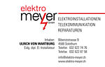 Elektro Meyer GmbH - Biberiststrasse 9 - 4500 Solothurn - Tel. 0326227476 - elektro.meyer.so@gmail.com