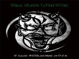 Tribal Dragon Tattoo